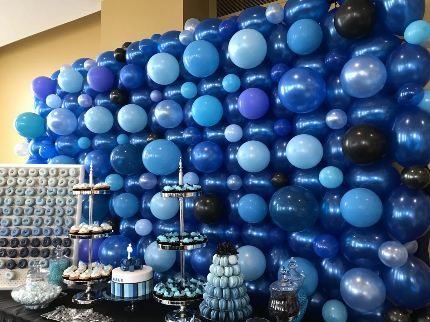Blue Balloon Wall for Blue balloon wall