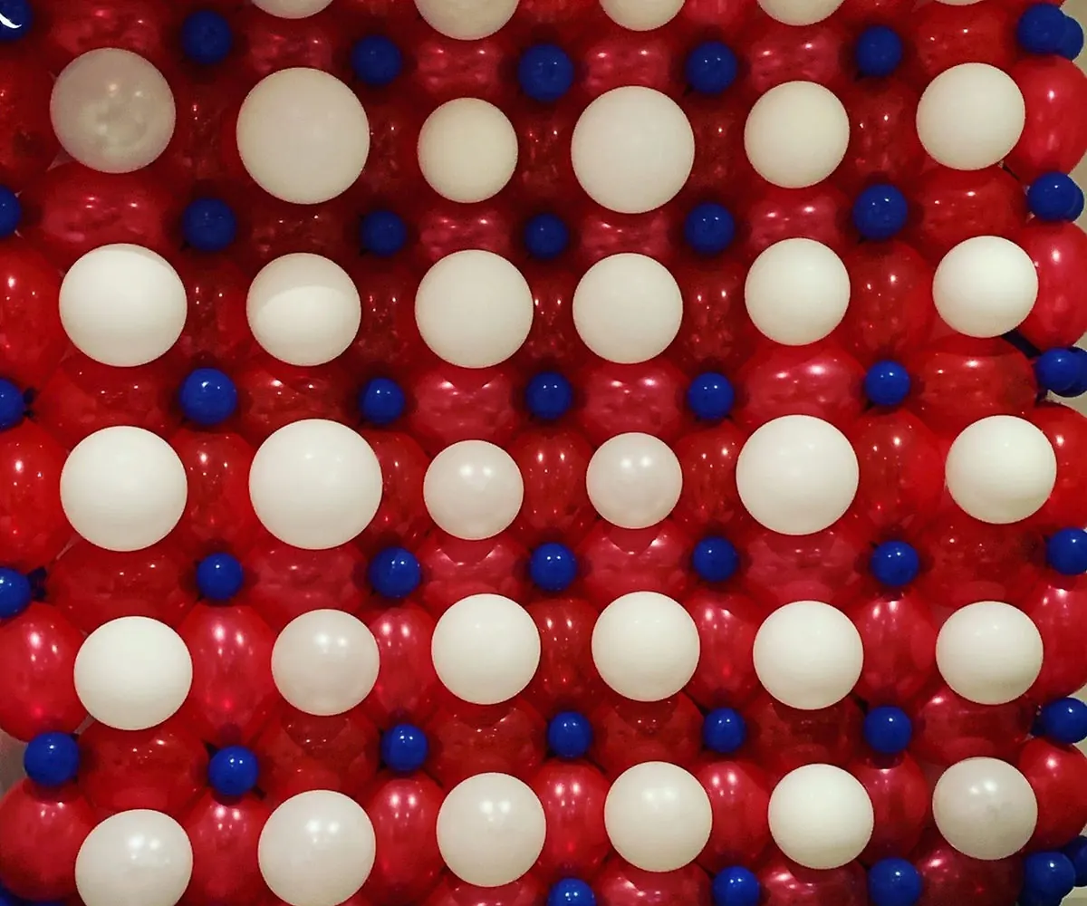 60th balloon backdrop