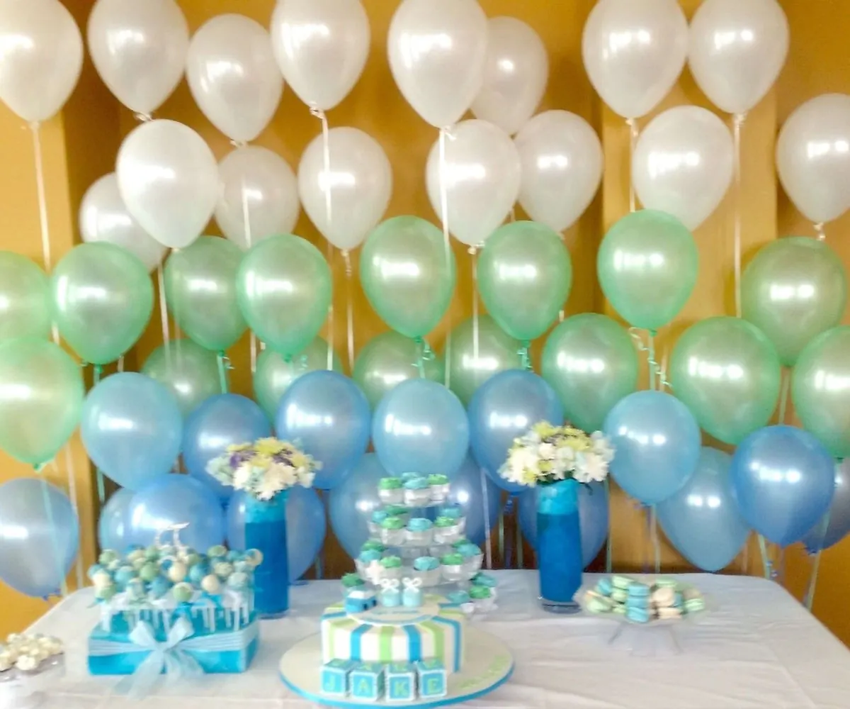 Helium balloon backdrop