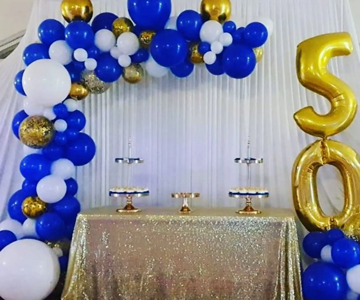 50 th birthday balloons