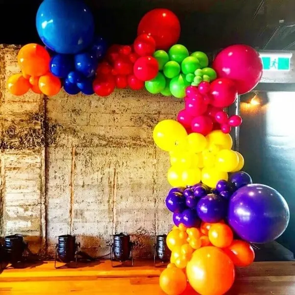 Rainbow Balloons for Rainbow coloured garland