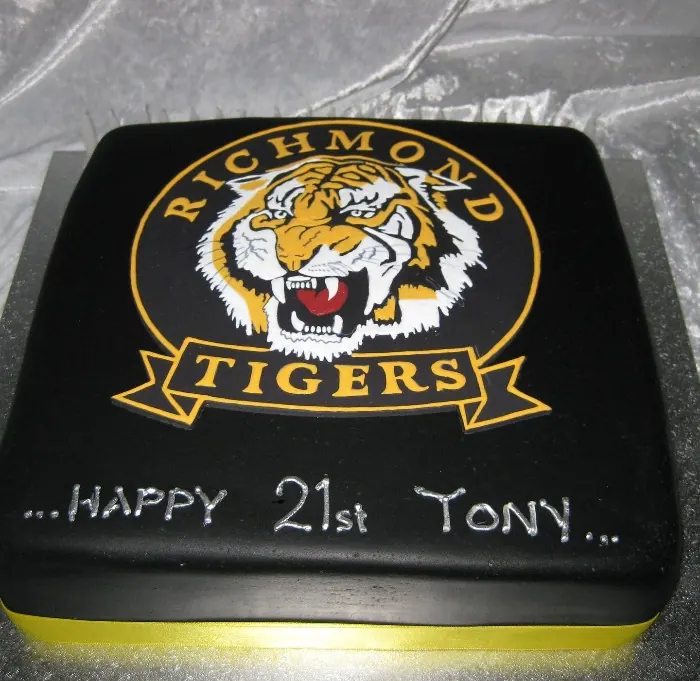 Go Tigers Cake for Richmond themed birthday cake