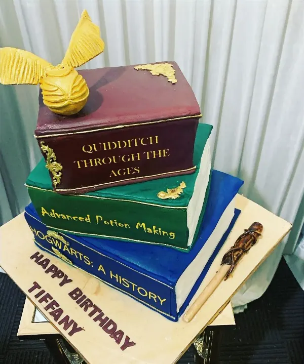 Harry Potter Book Cake for Harry Potter themed cake