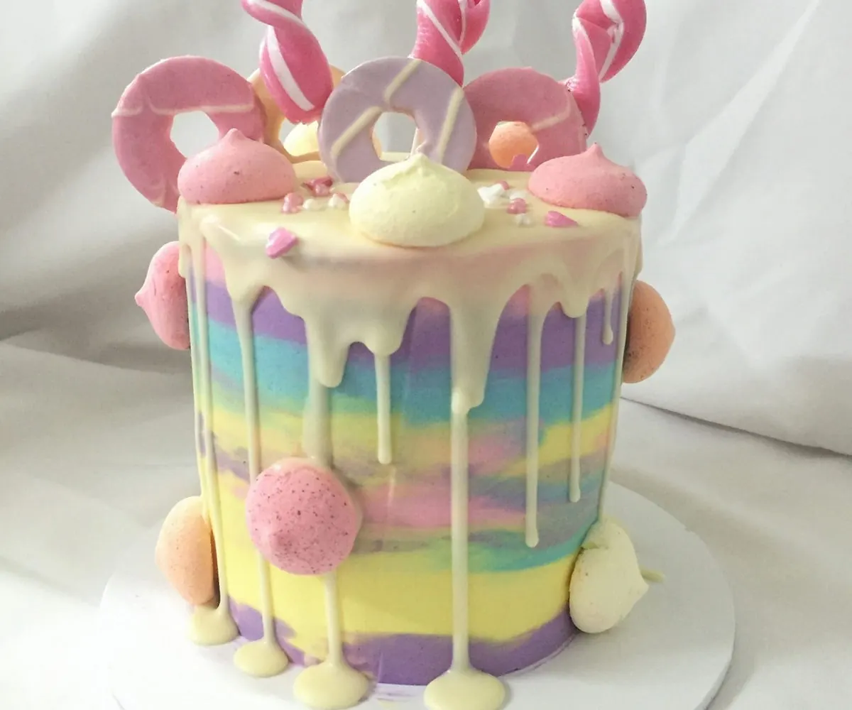 Buttercream with drip cake
