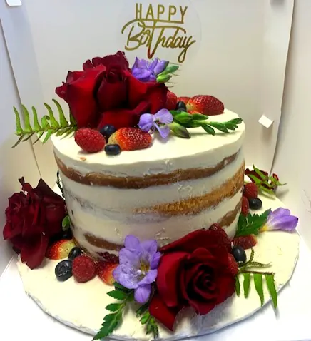 Red And White Birthday Cake for Semi nude birthday cake