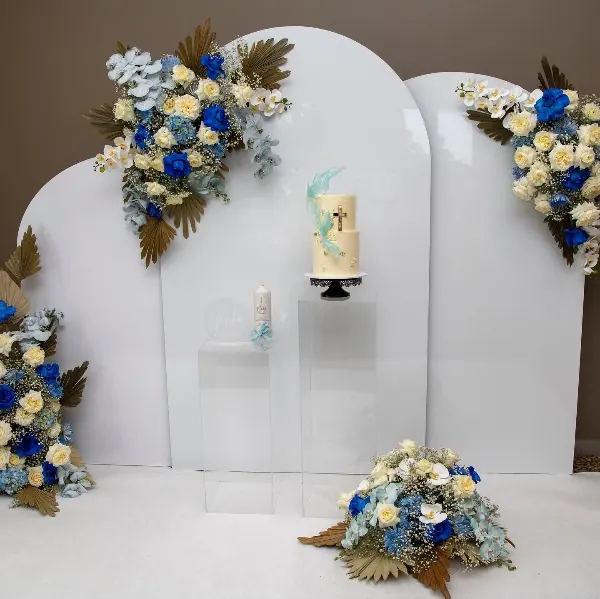 Christening Backdrop for Blue and white backdrop