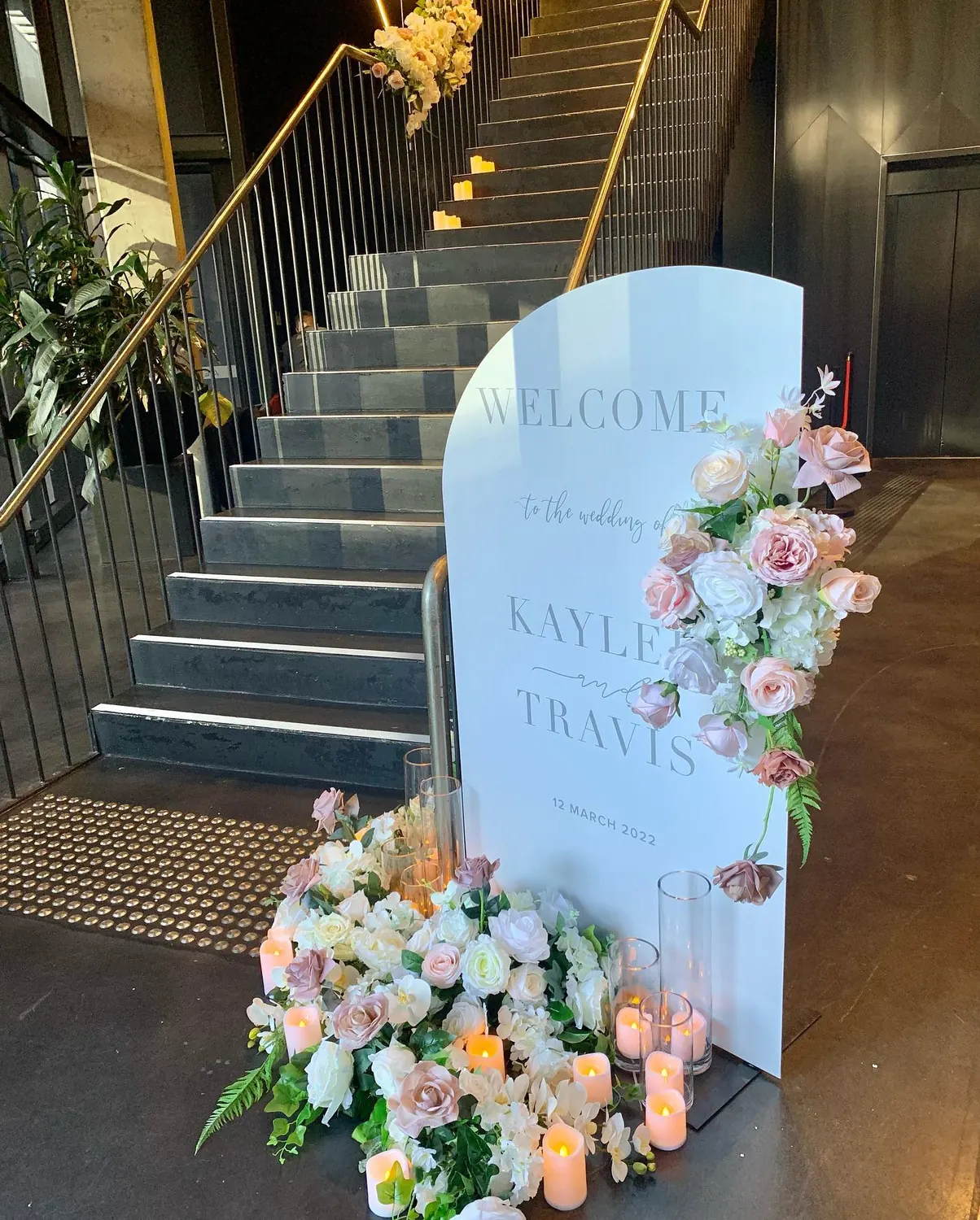 Welcome Board Flowers for Entrance decor