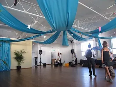 Coloured Ceiling Draping for Coloured Ceiling Draping