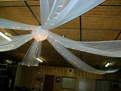 Ceiling Lights for Tulle and lights on the ceiling