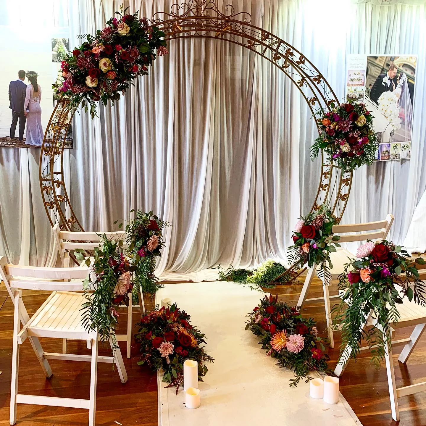 Circle Arch Wedding Backdrop for Golden arch