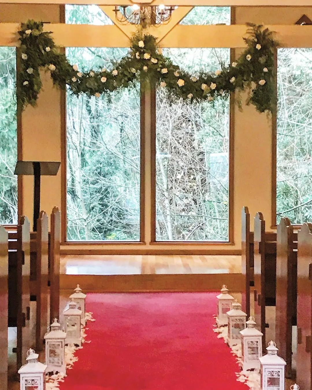 Flower Garland Ceremony for Lantern aisle