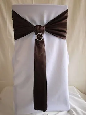 Dark brown Satin sash for Dark brown Satin sash