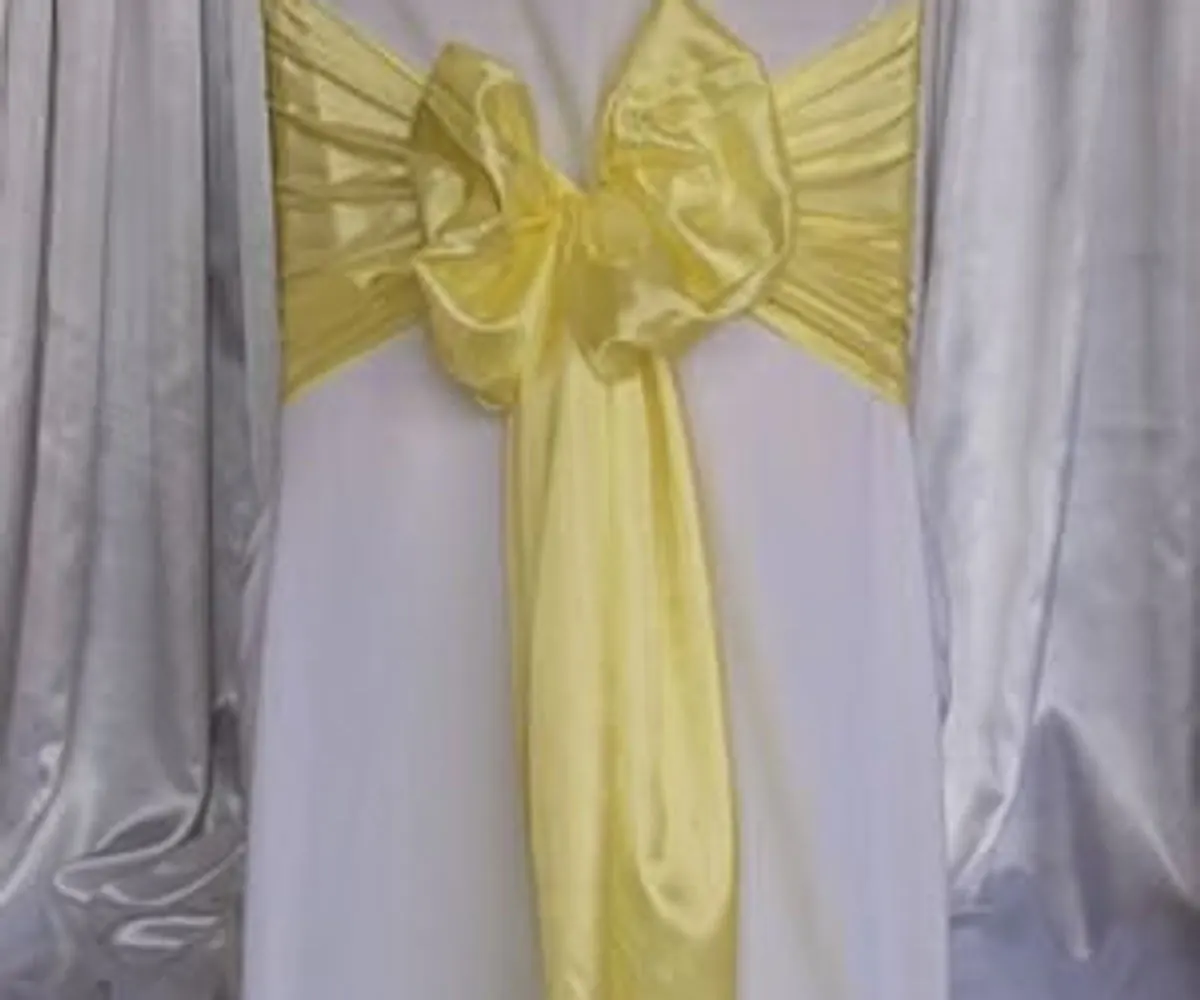lemon organza sash