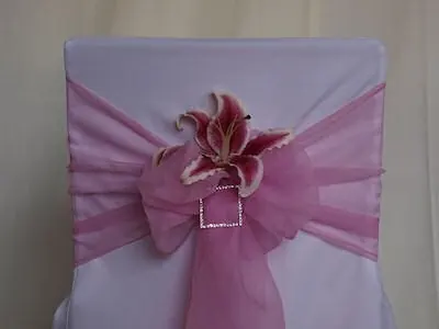 Pink organza sash for Pink organza sash