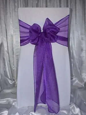 purple organza sash for purple organza sash
