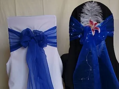 Royal blue organza sash for Royal blue organza sash