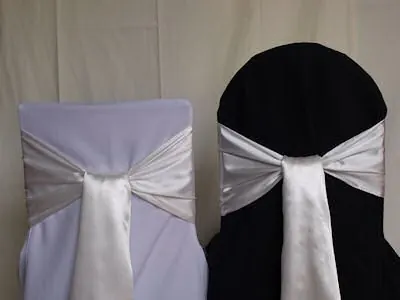 White satin sash for White satin sash
