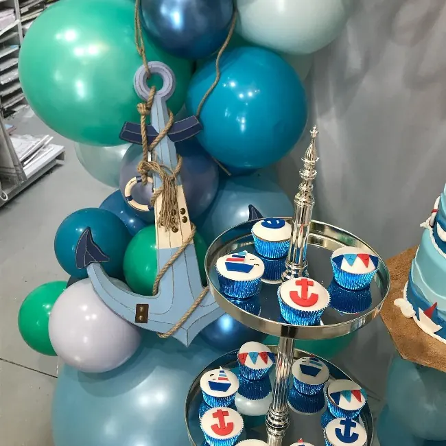 Anchor Theme18107380930192241 for Sailing theme cupcakes