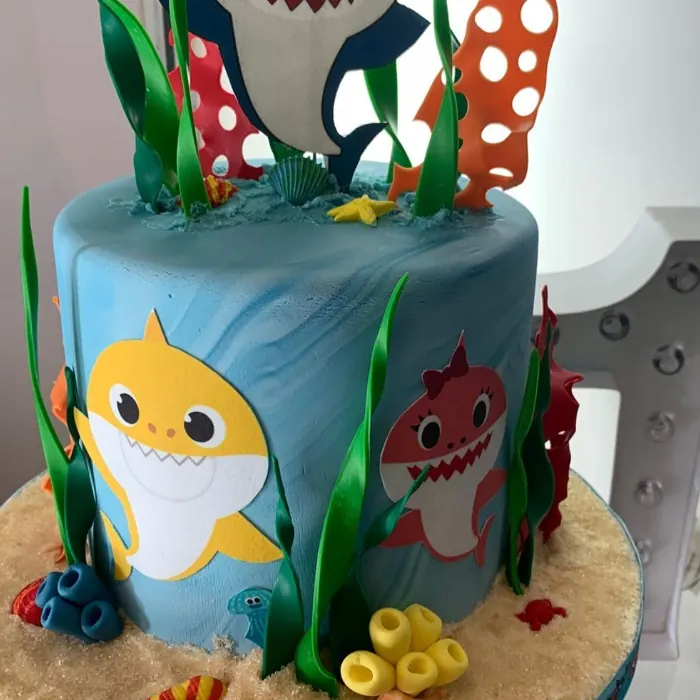Baby Shark for Baby shark Cake