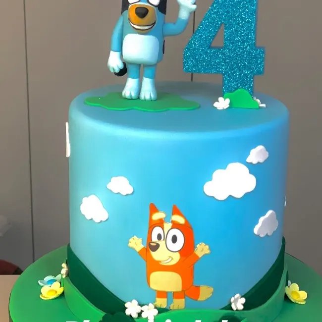Bluey Theme for Bluey cake