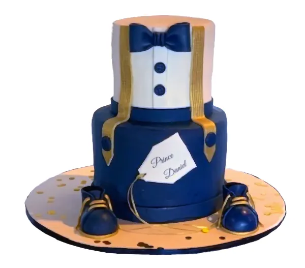 Bow Tie Cake for Boy's birthday cake