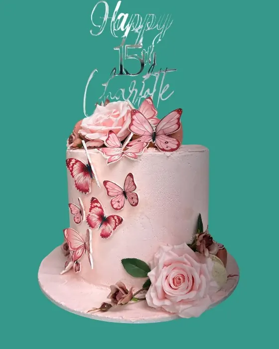 Butterfly Cake for Butterflies and flowers