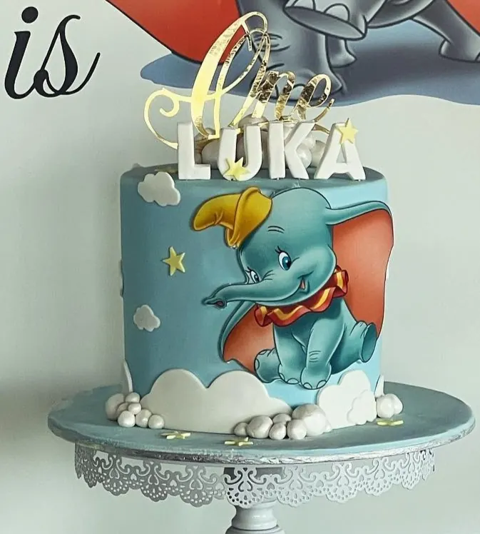 Elephant Birthday Cake for Dumbo Birthday Cake