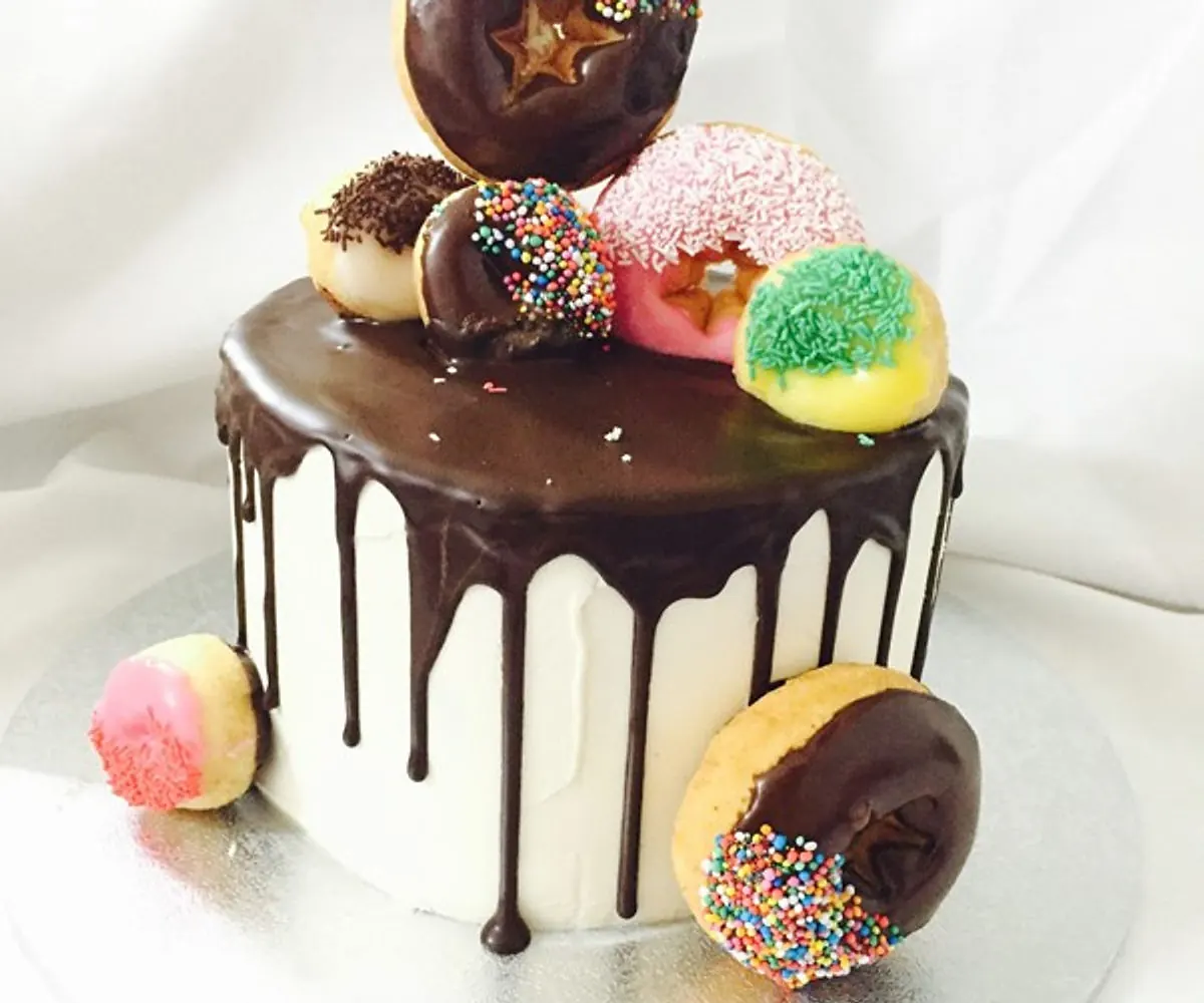 Doughnuts and chocolate cake