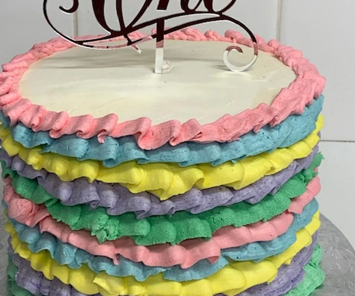 Multicolour cake
