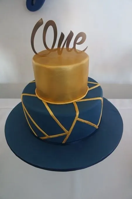 Navy And Gold Birthday for Boys' birthday