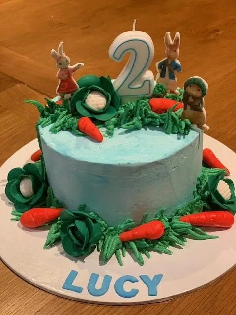 Peter Rabbit Theme Cake for Peter Rabbit