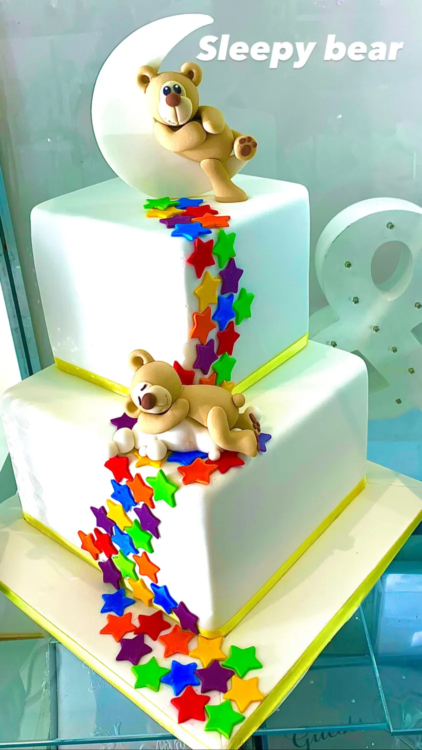 Teddy Bear Cake for Bear on the moon