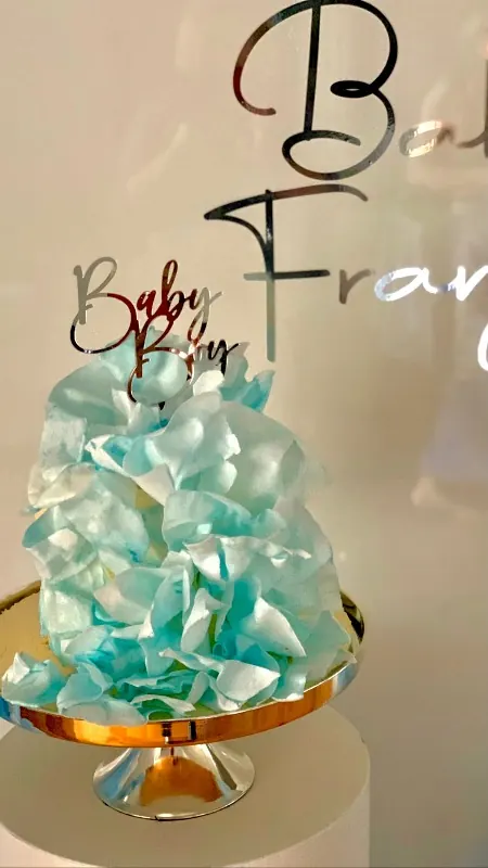 Wafer Paper Sails for Wafer paper designed cake