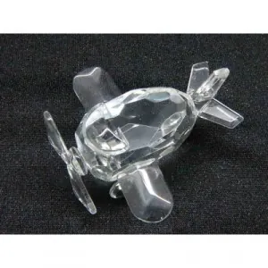 Glass Aeroplane Gift for Crystal Glass Plane Ornament