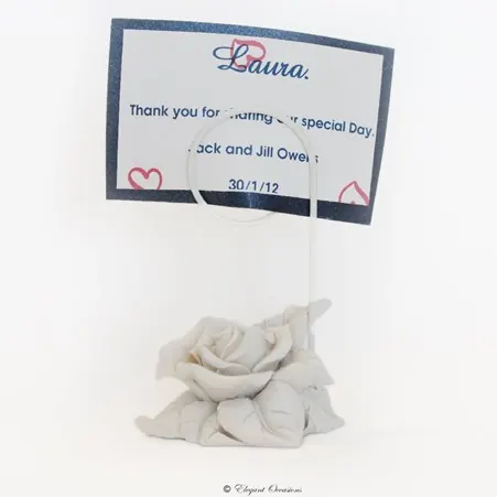 Rose Place Card for picture or place card holder