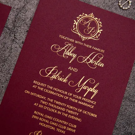 Flat Invitation Card Design 07
