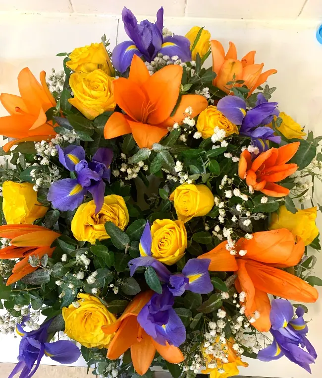 lilies and irises wreath for lilies and irises wreath
