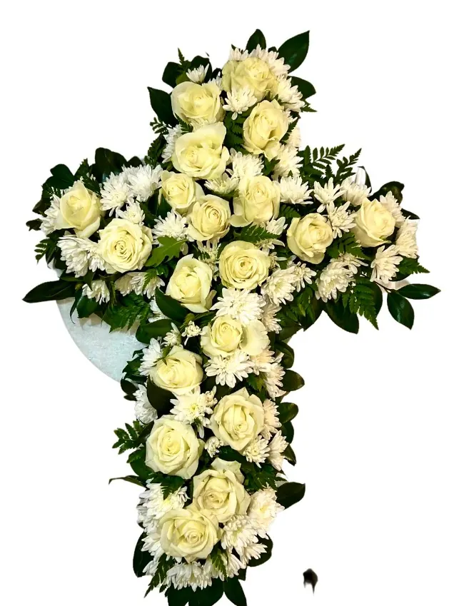 White Corss Wreath for white cross wreath