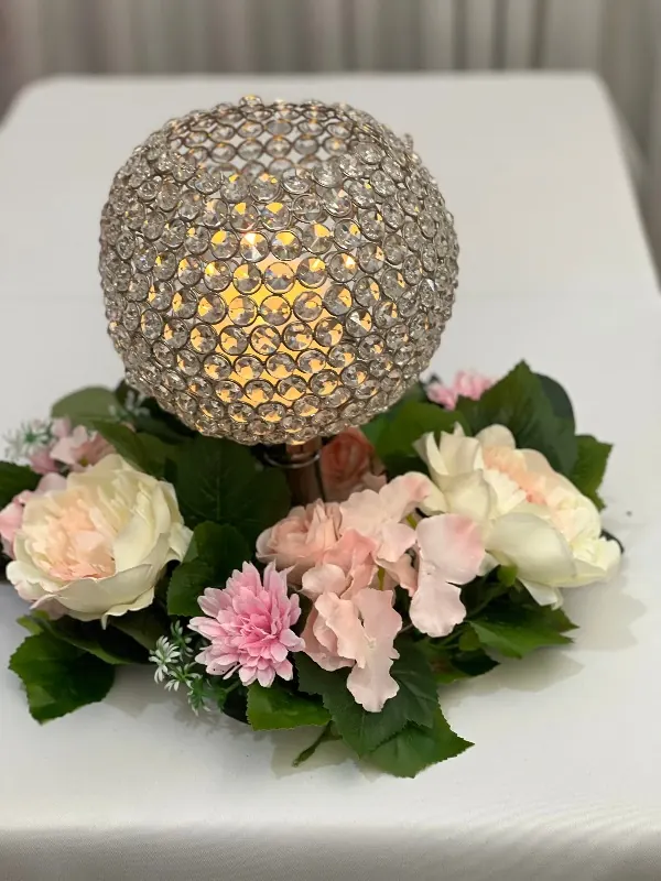 Crystal Candle Holder for crystal bauble stand