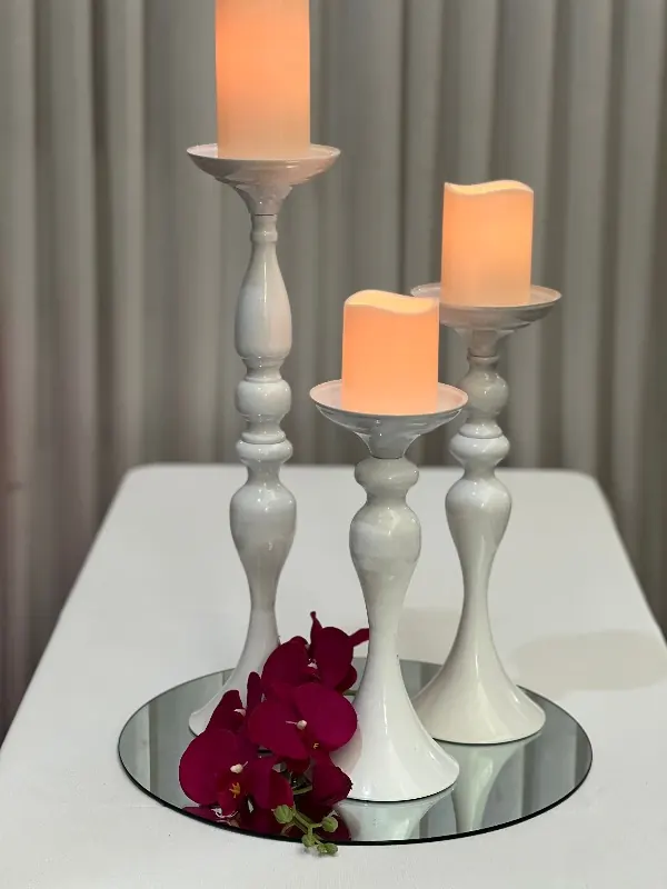 Pedestal Candle Stands for white pillar stands