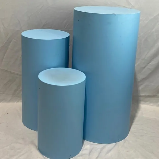 Blue Plinths for Blue plinths