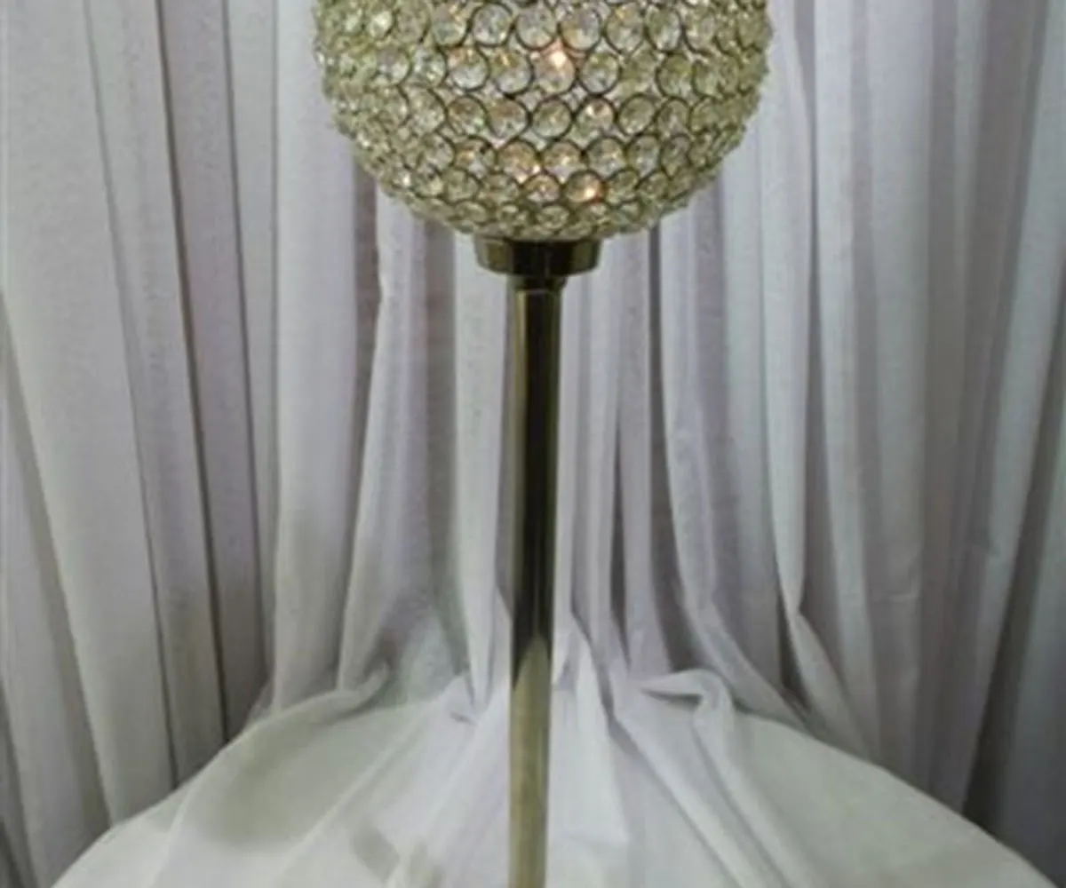 crystal ball candle holder