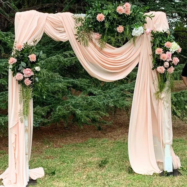 Elegant Wedding Arch for Drapes and florals arch