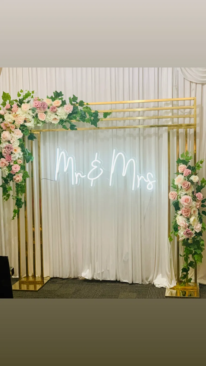 Gold arch backdrop for Gold arch backdrop