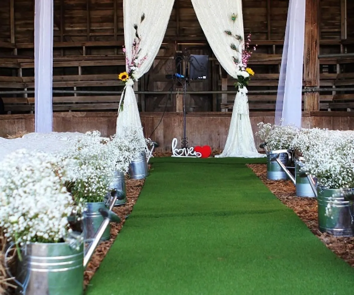 Rustic wedding arch
