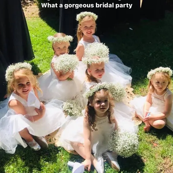 Flowergirl Boquets for baby's breath bouquets and headpieces