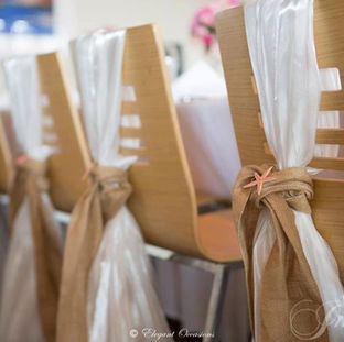 Hessian tie with silk sash