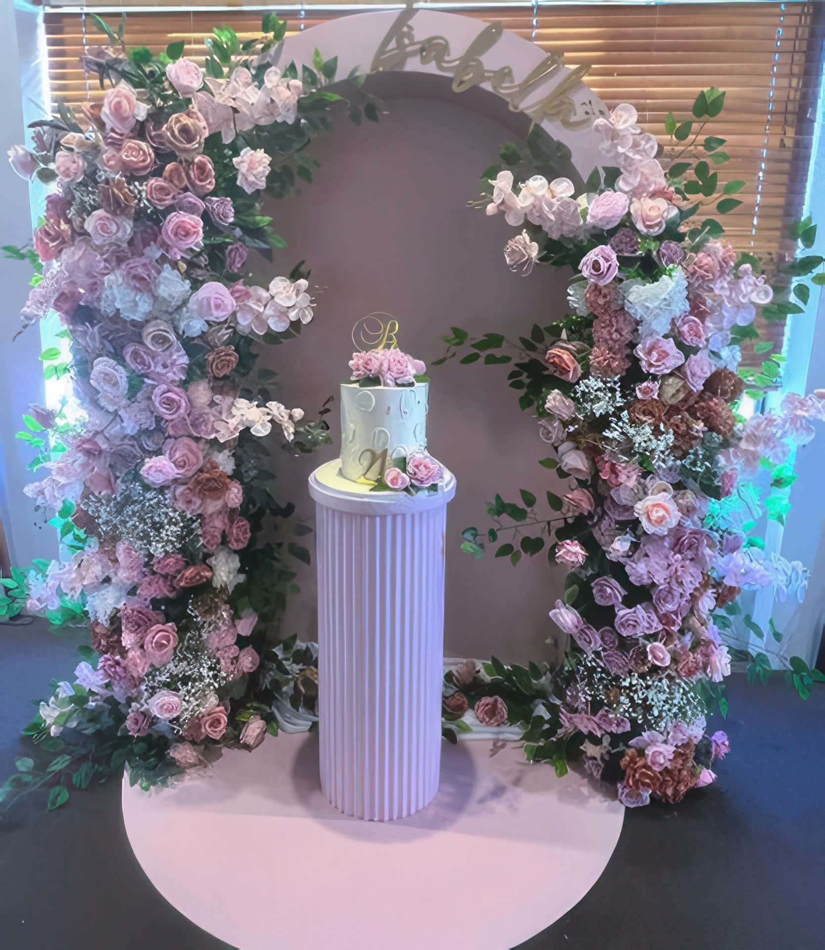 Floral backdrop