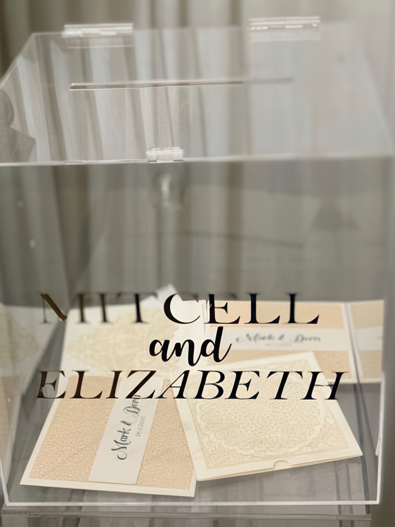 acrylic wedding wishing well